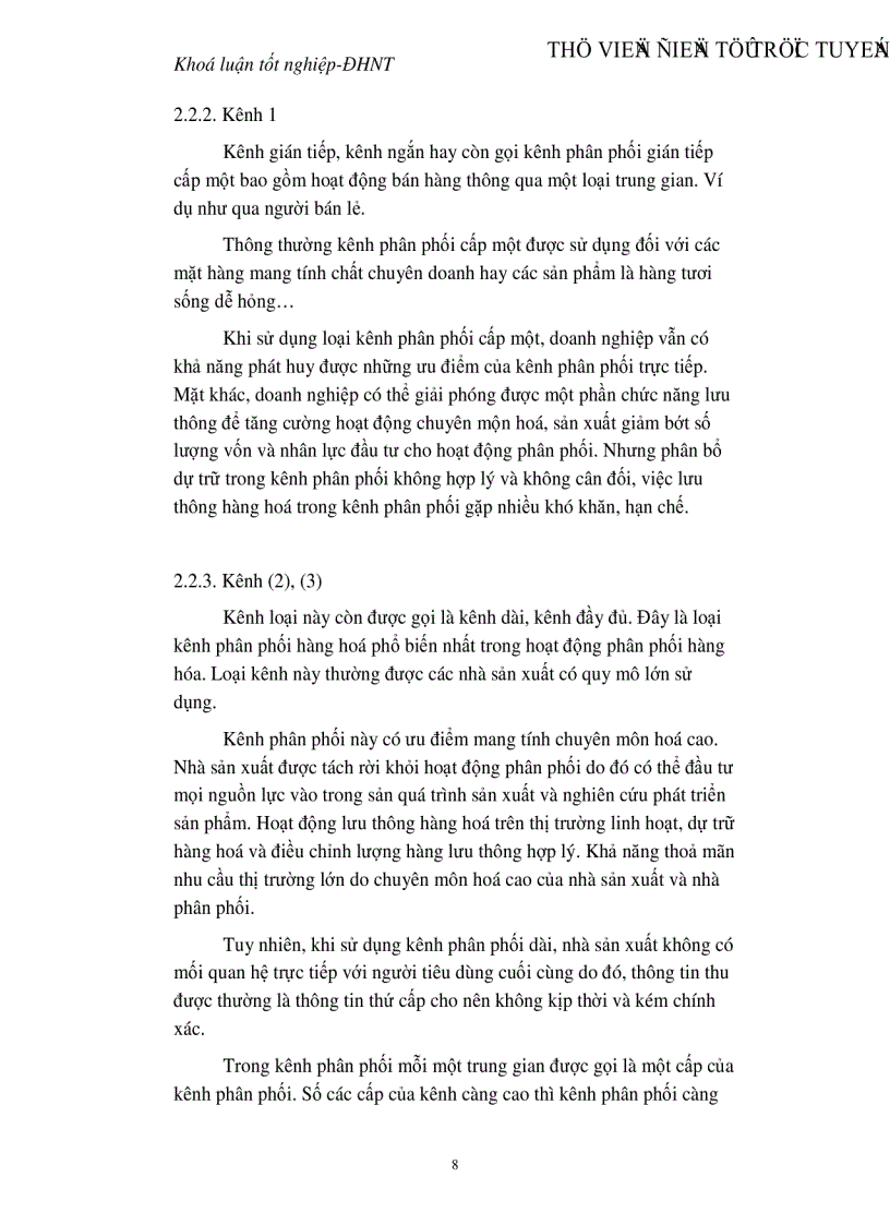 image for page Quản trị hệ thống kênh phân phối tại Công ty rượu Hà Nội