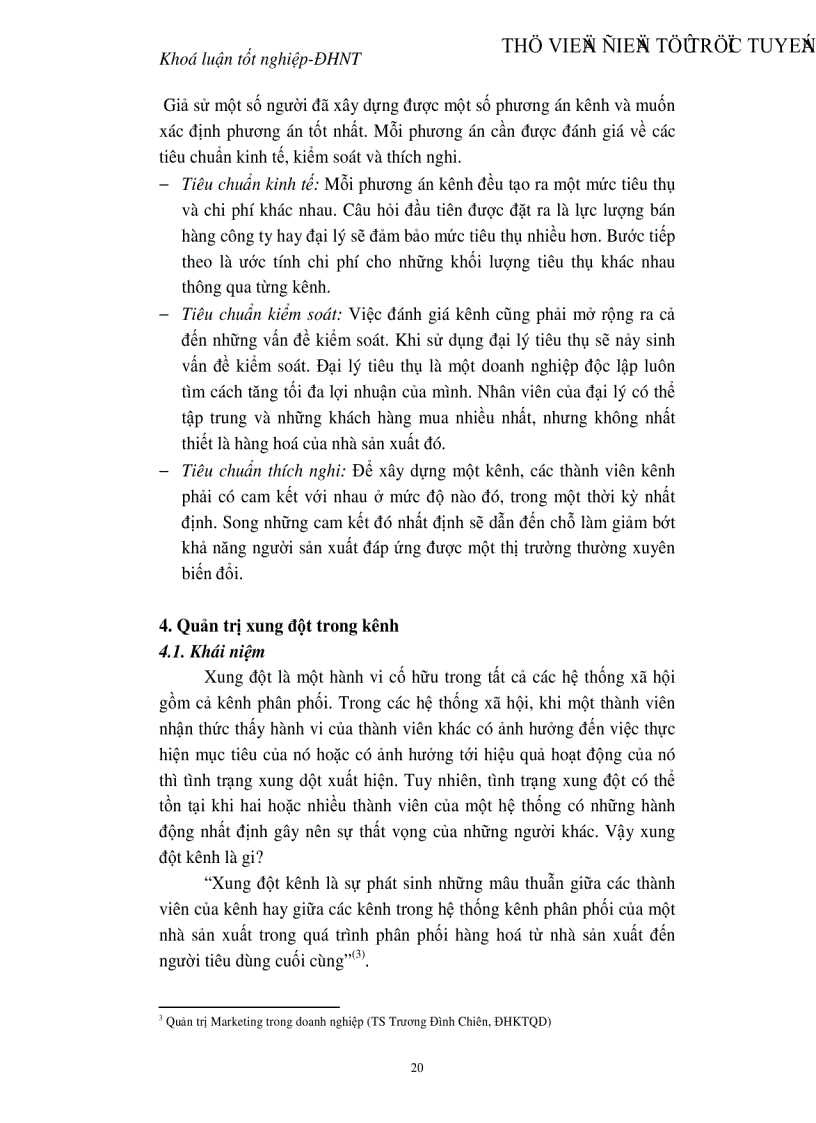 image for page Quản trị hệ thống kênh phân phối tại Công ty rượu Hà Nội