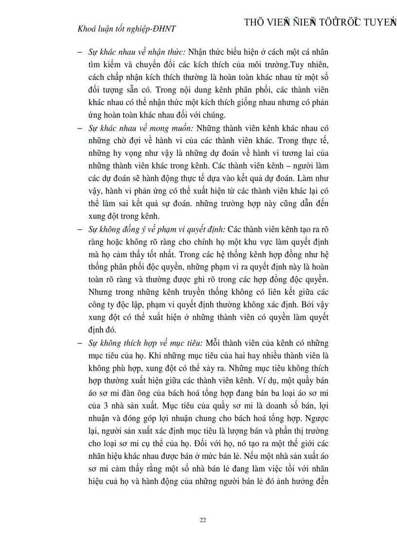 image for page Quản trị hệ thống kênh phân phối tại Công ty rượu Hà Nội