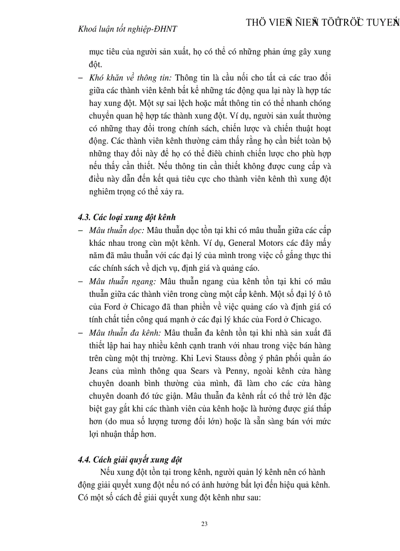 image for page Quản trị hệ thống kênh phân phối tại Công ty rượu Hà Nội