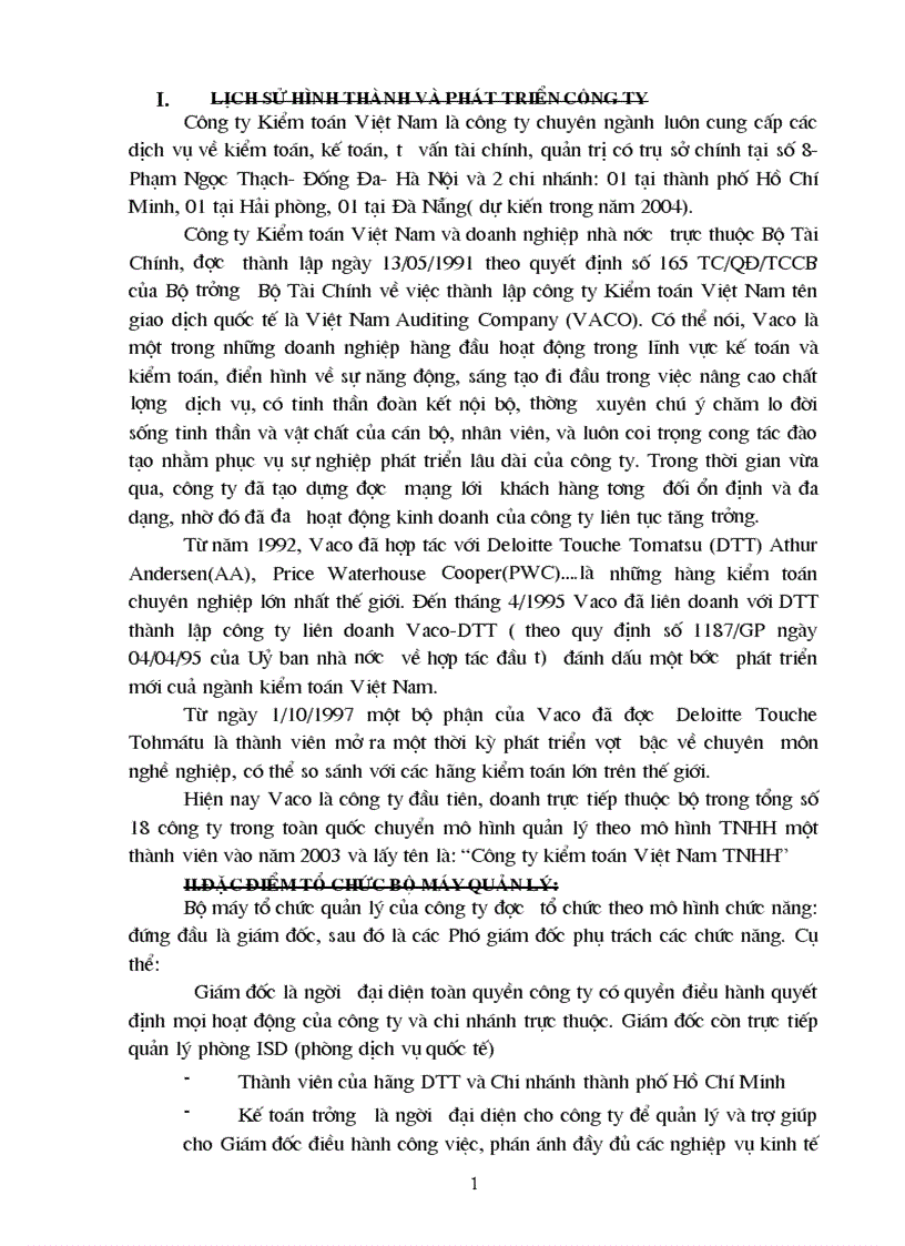 image for page Tại Công ty Kiểm toán VN