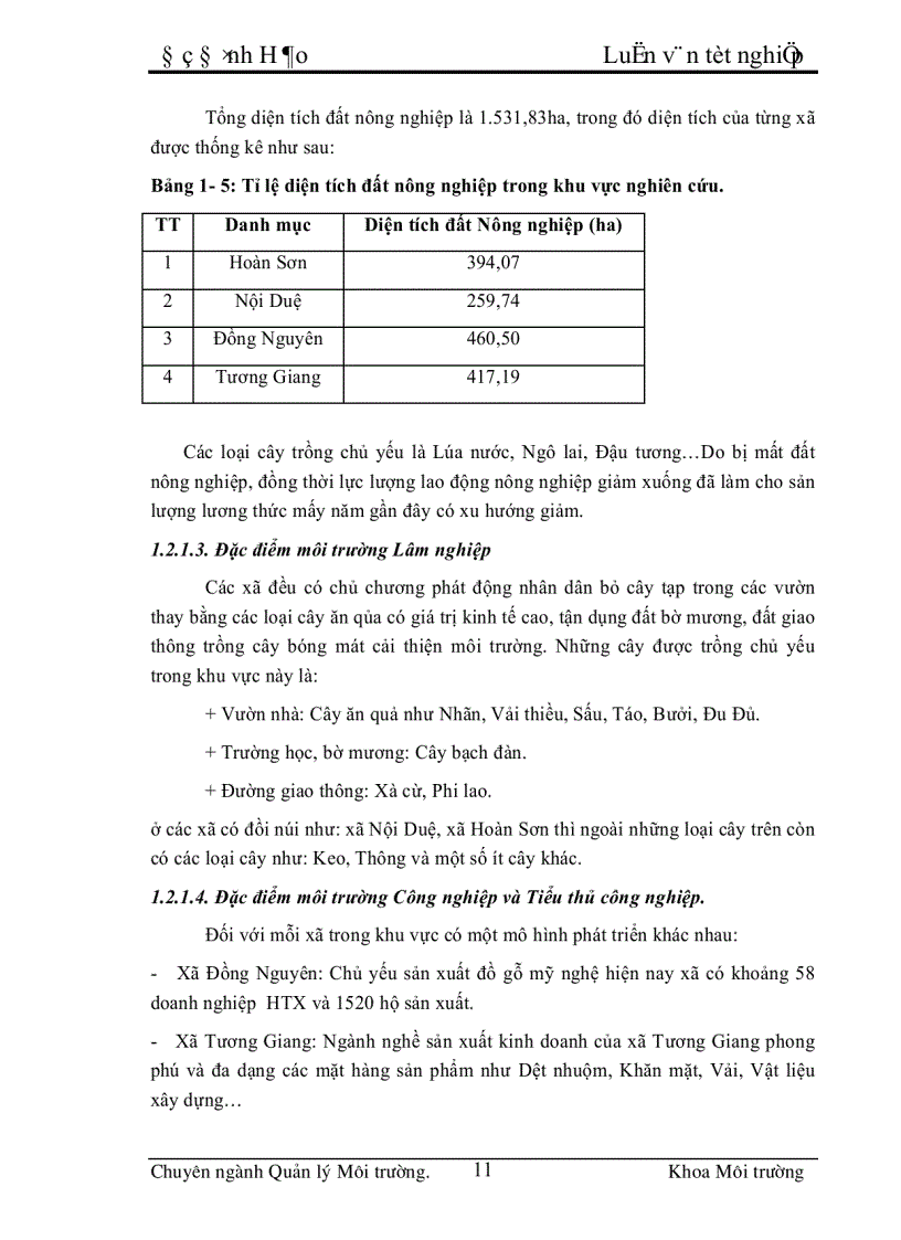 image for page Những vấn đề chủ yếu đánh giá tác động môi trường và một số kiến nghị về bảo vệ môi trường cho khu công nghiệp Tiên Sơn