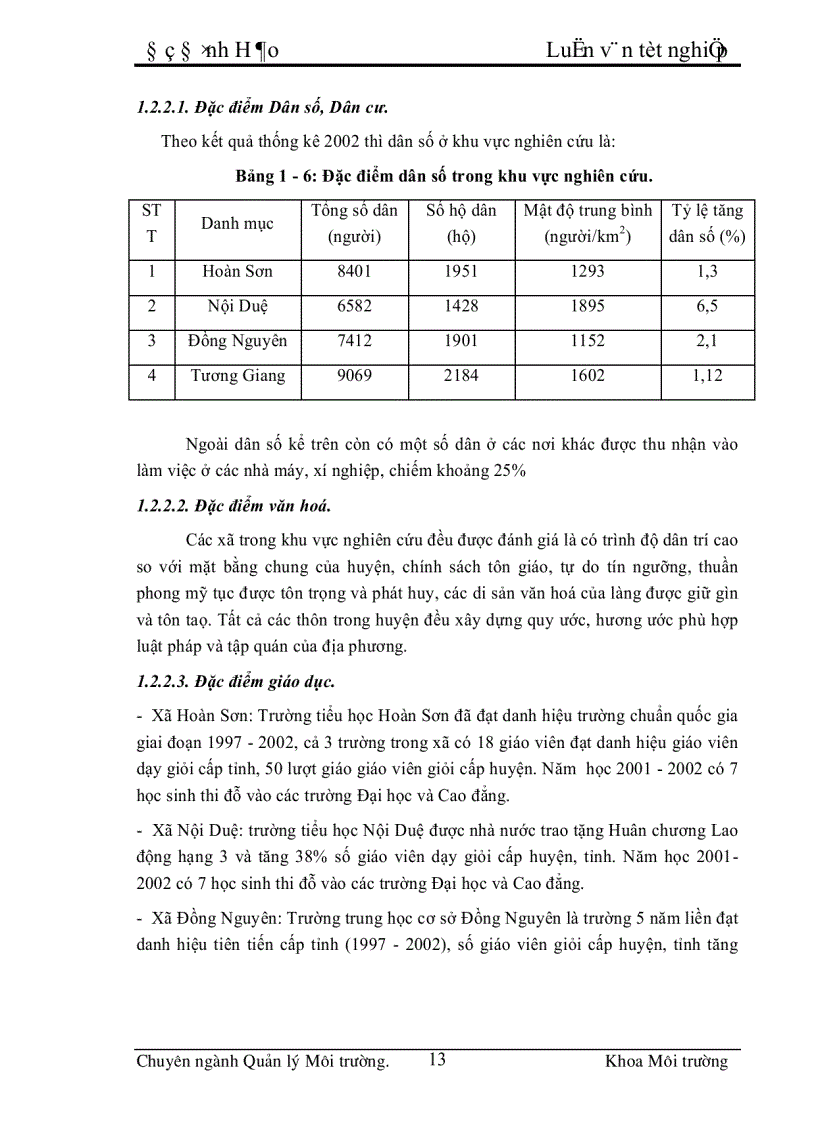 image for page Những vấn đề chủ yếu đánh giá tác động môi trường và một số kiến nghị về bảo vệ môi trường cho khu công nghiệp Tiên Sơn