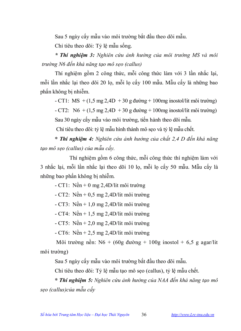 image for page Nghiên cứu tạo vật liệu khởi đầu phục vụ chọn tạo giống bằng kỹ thuật nuôi cấy bao phấn ở cây lúa