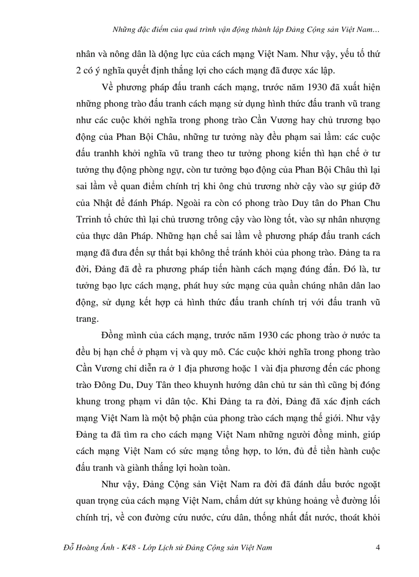 image for page Những đặc điểm của quá trình vận động thành lập Đảng Cộng Sản Việt Nam