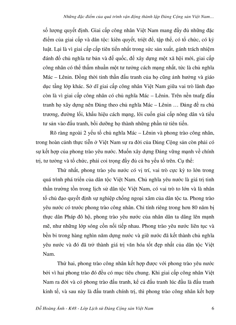image for page Những đặc điểm của quá trình vận động thành lập Đảng Cộng Sản Việt Nam
