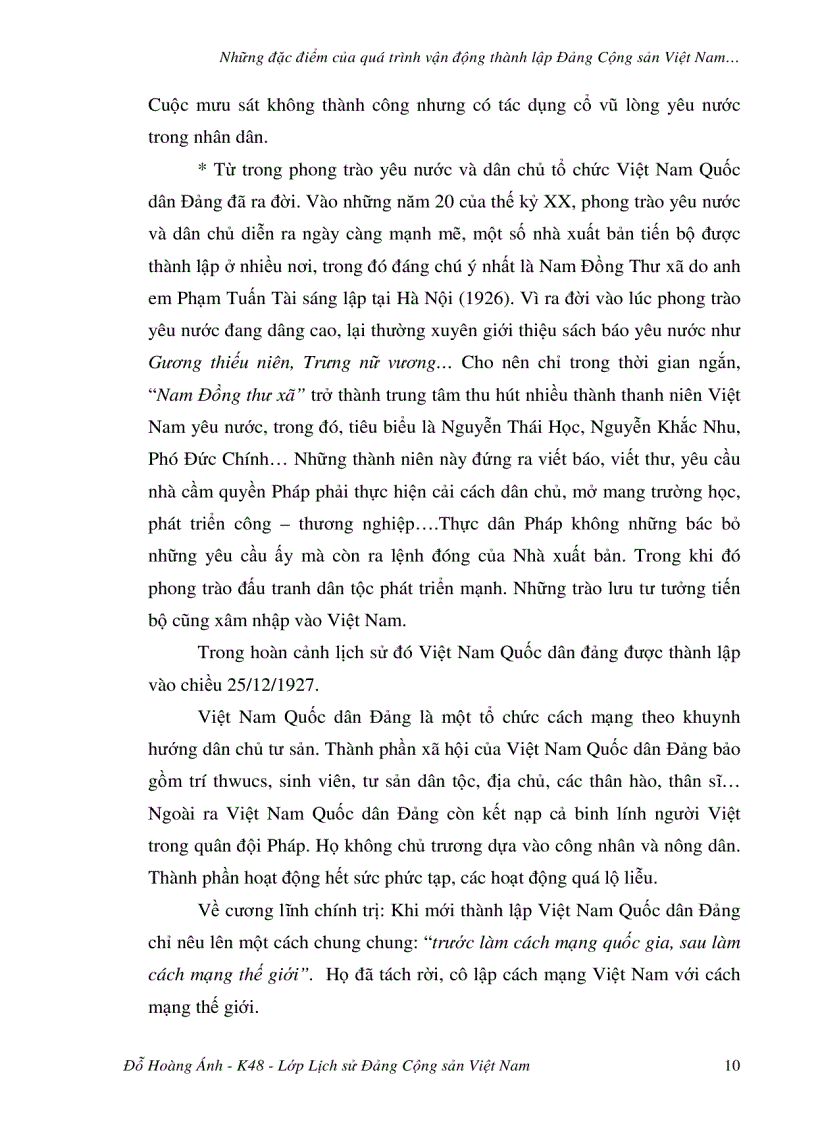 image for page Những đặc điểm của quá trình vận động thành lập Đảng Cộng Sản Việt Nam