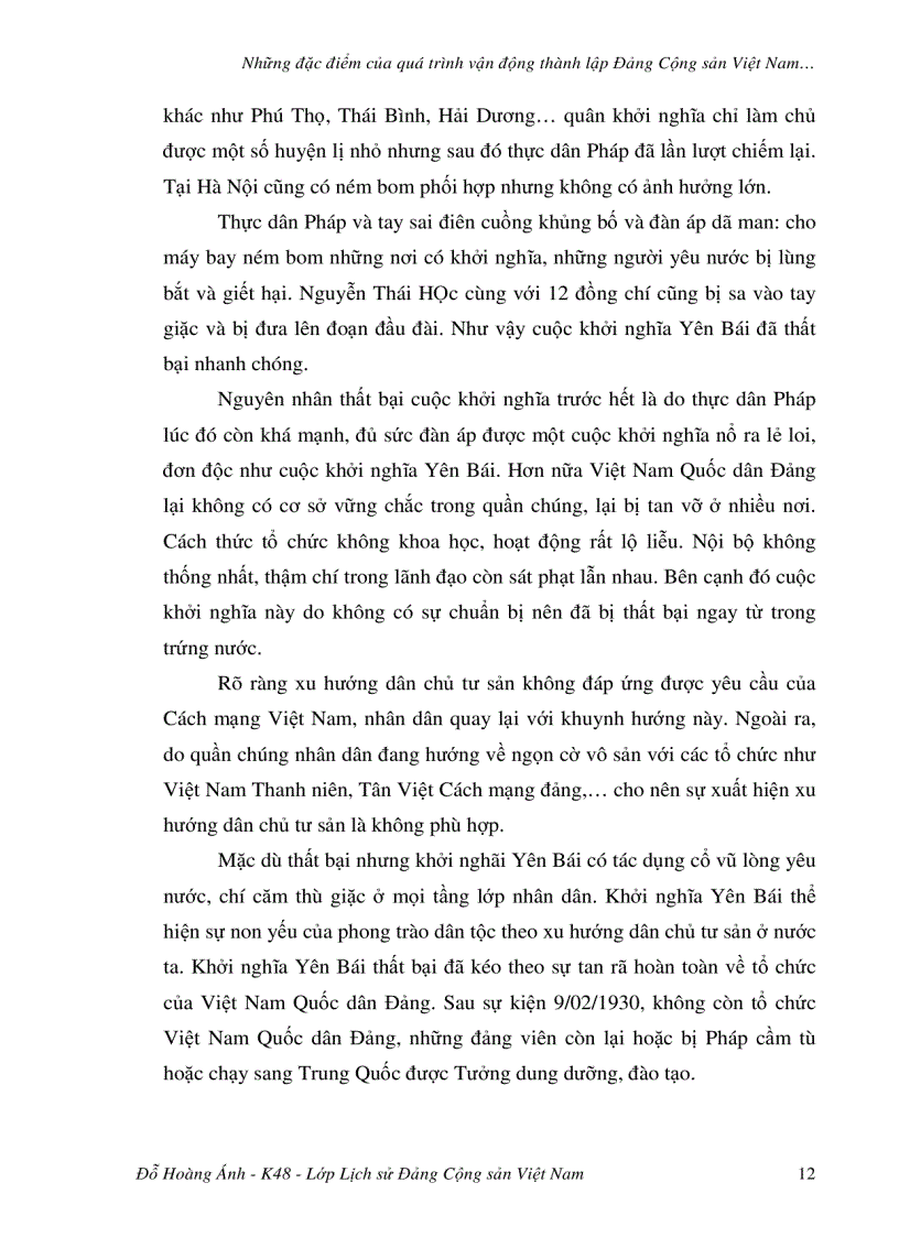 image for page Những đặc điểm của quá trình vận động thành lập Đảng Cộng Sản Việt Nam