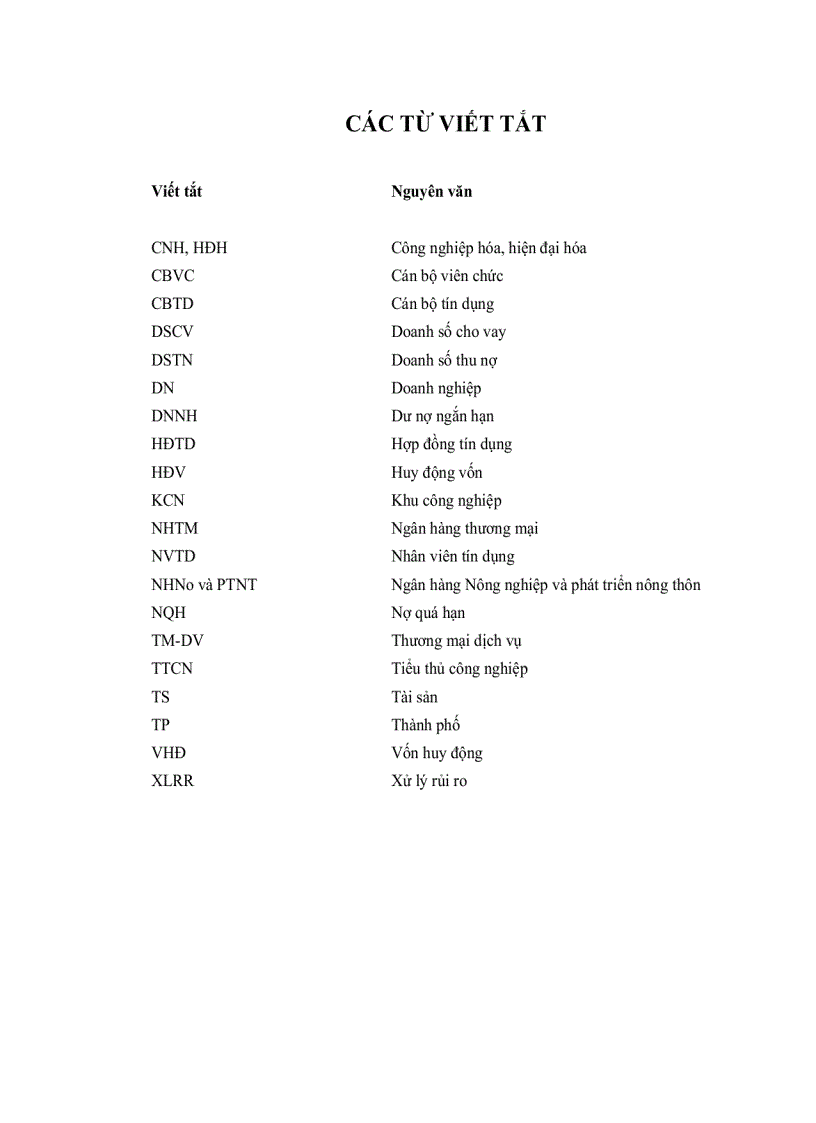 image for page Phân tích hoạt động tín dụng ngắn hạn tại Ngân hàng Nông nghiệp Phát triển Nông thôn chi nhánh thành phố Long Xuyên