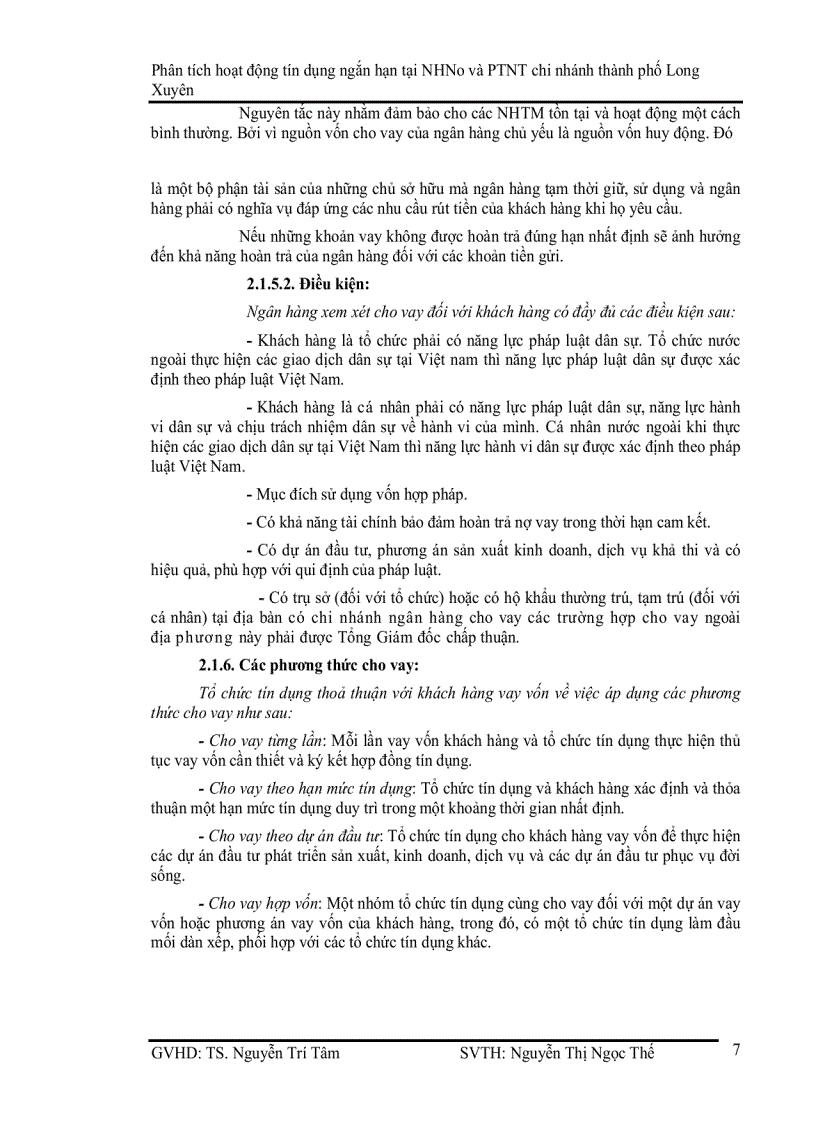 image for page Phân tích hoạt động tín dụng ngắn hạn tại Ngân hàng Nông nghiệp Phát triển Nông thôn chi nhánh thành phố Long Xuyên