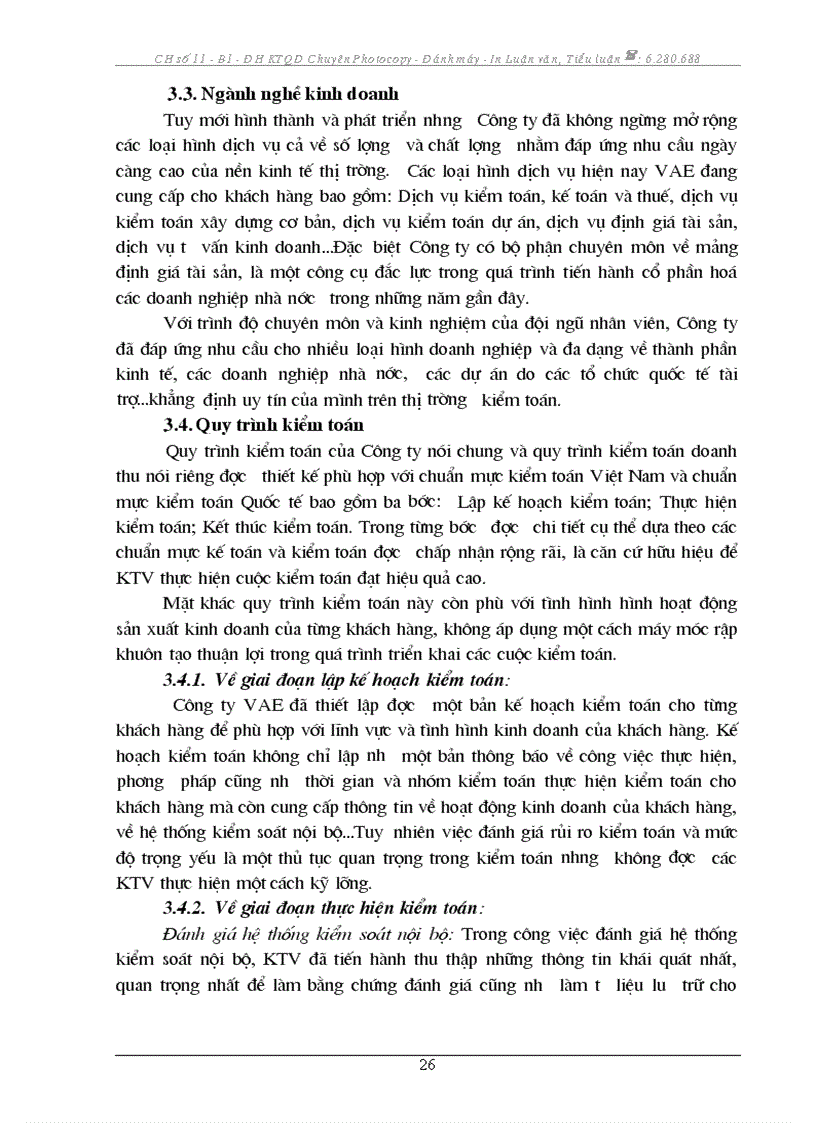 image for page Tại Công ty CP Kiểm toán và định giá VN