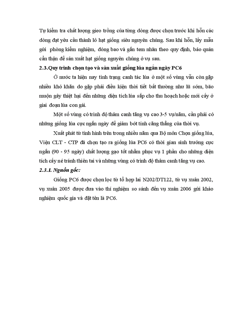 image for page Tìm hiểu hệ thống chọn tạo và sản xuất hạt giống lúa thuần
