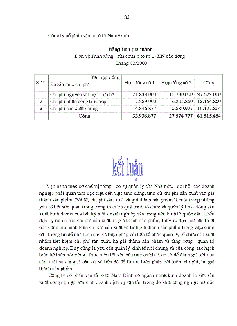 image for page Hoàn thiện công tác kế toán tập hợp chi phí sửa chữa và tính giá thành dịch vụ sửa chữa ở công ty cổ phần vận tải ô tô Nam Định