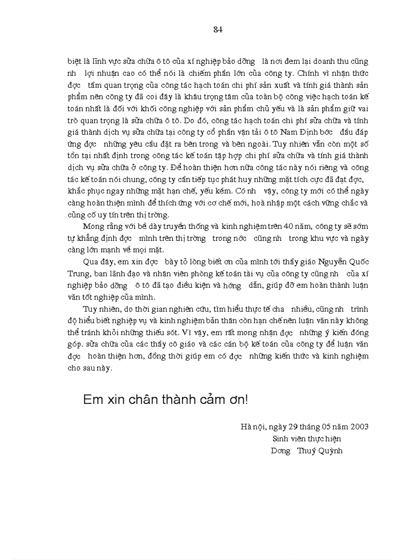 image for page Hoàn thiện công tác kế toán tập hợp chi phí sửa chữa và tính giá thành dịch vụ sửa chữa ở công ty cổ phần vận tải ô tô Nam Định