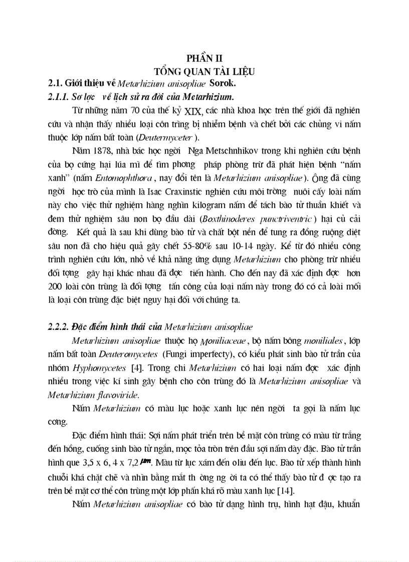 image for page Nghiên cứu quy trình lên men kết hợp để sản xuất bào tử nấm Metarhizium và khả năng diệt mối của bào tử nấm qua lây nhiễm