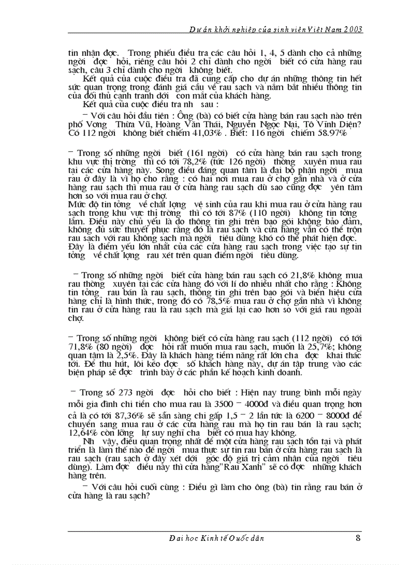 image for page Dự án kinh doanh rau sạch