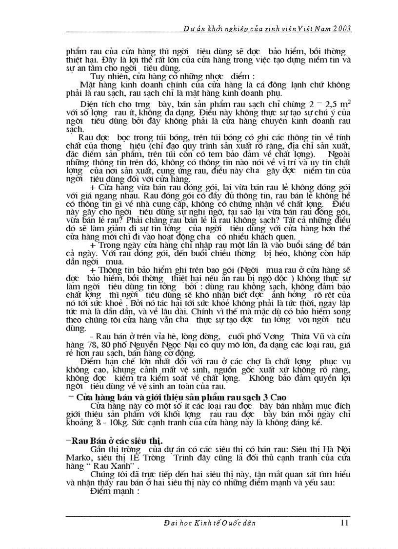 image for page Dự án kinh doanh rau sạch