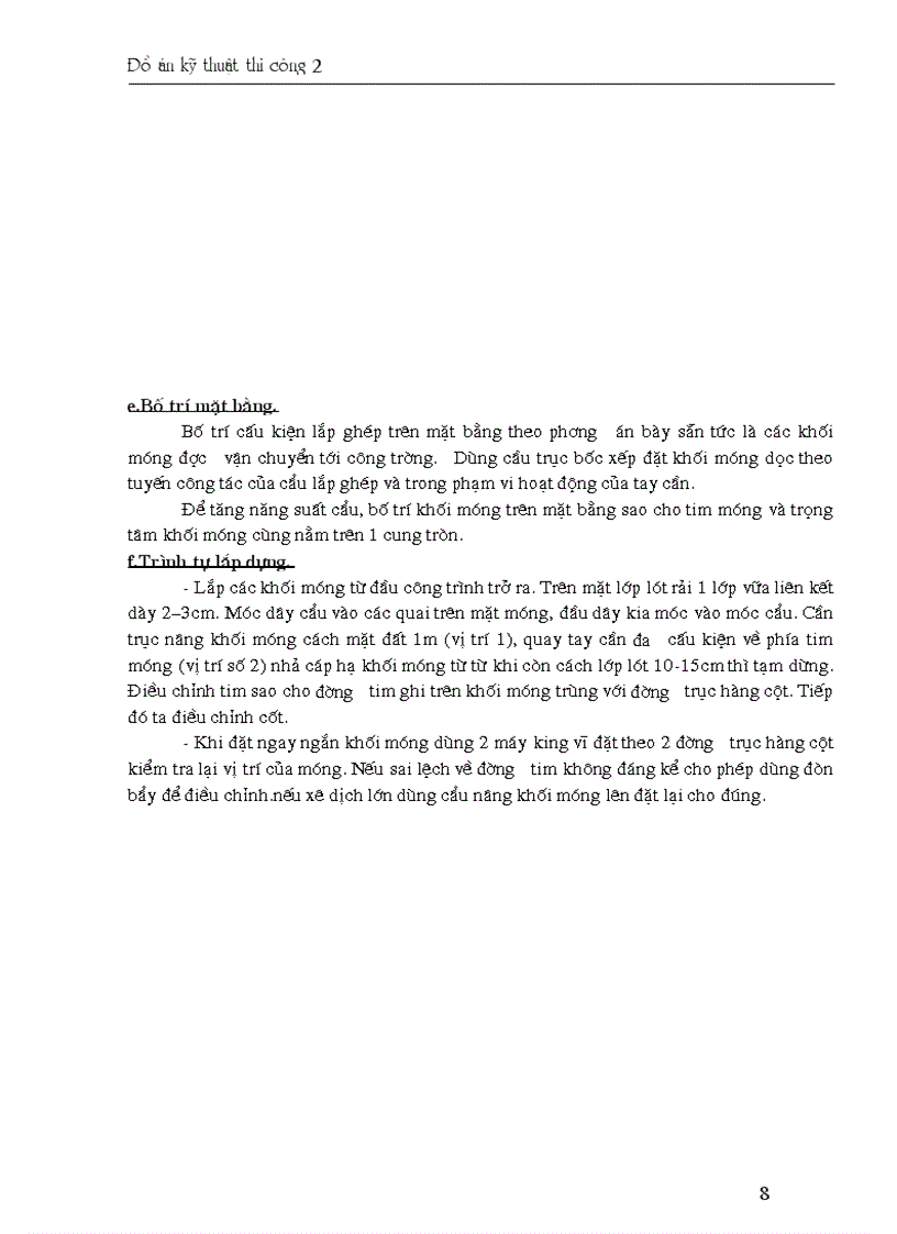 image for page Lắp ghép nhà công nghiệp B PHẦN AN TOÀN LAO ĐỘNG TRONG CÔNG TÁC LẮP GHÉP Trong thi công ta phải có các biện pháp bảo đảm an toàn thật chu đáo cho người làm và cho công trình A 1 Việc lắp ghép thư