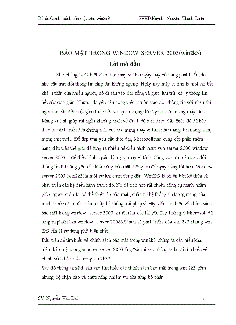 image for page Bảo mật trong window server 2003