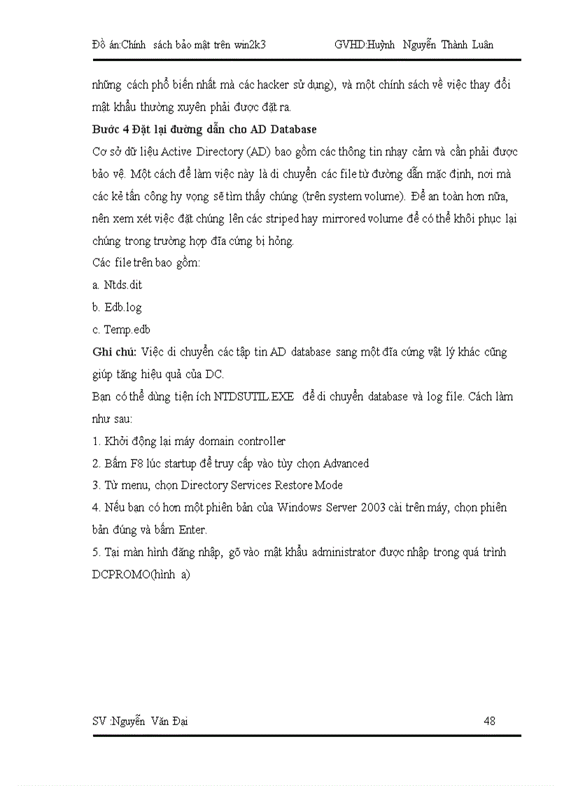 image for page Bảo mật trong window server 2003