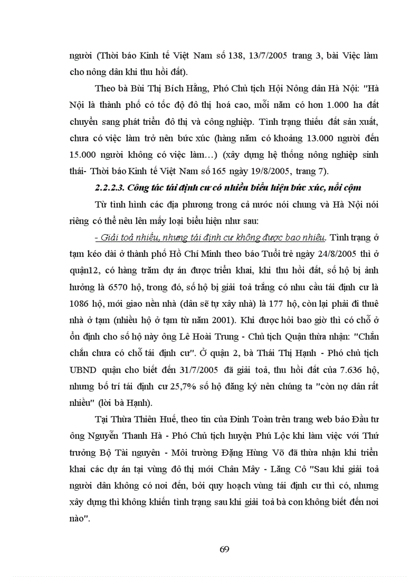 image for page Đổi mới chính sách thu hồi chuyển đổi mục đích sử dụng đất trong điều kiện CNH ĐTH ở Việt Nam thời kỳ 2006 2010 qua tình hình của thành phố Hà Nội