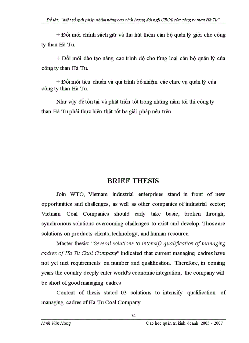 image for page Một số giải pháp nhằm nâng cao chất lượng đội ngũ cán bộ quản lý của công ty than Hà Tu