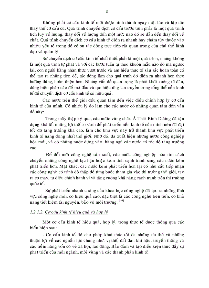 image for page Luận án tiến sỹ Phương pháp chuyển dịch cơ cấu kinh tế ngành tỉnh Trà Vinh đến năm 2015