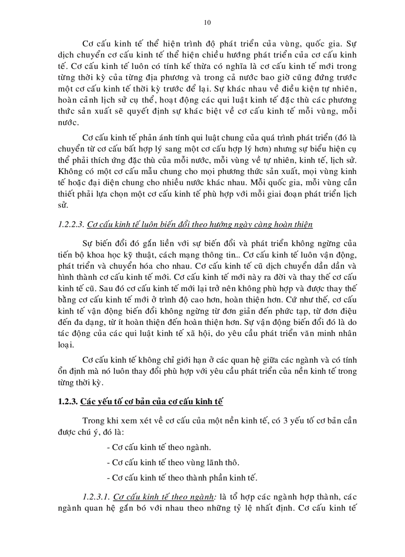 image for page Luận án tiến sỹ Phương pháp chuyển dịch cơ cấu kinh tế ngành tỉnh Trà Vinh đến năm 2015