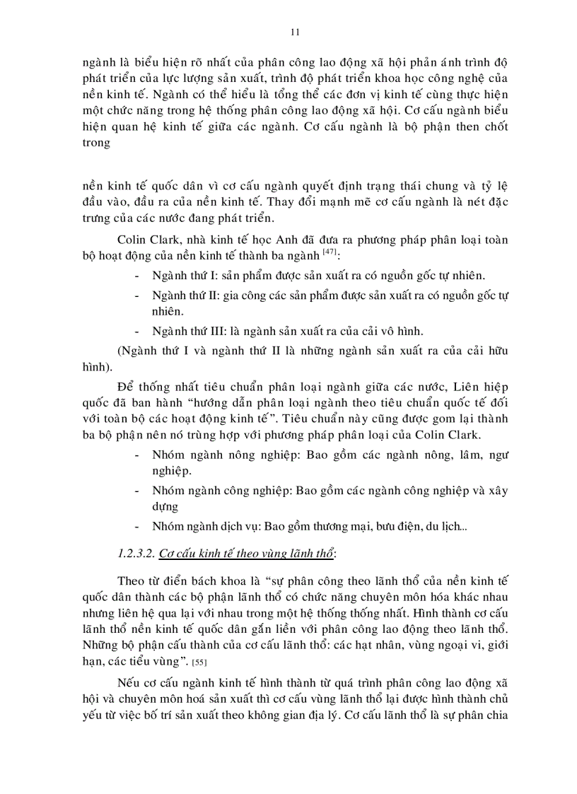 image for page Luận án tiến sỹ Phương pháp chuyển dịch cơ cấu kinh tế ngành tỉnh Trà Vinh đến năm 2015