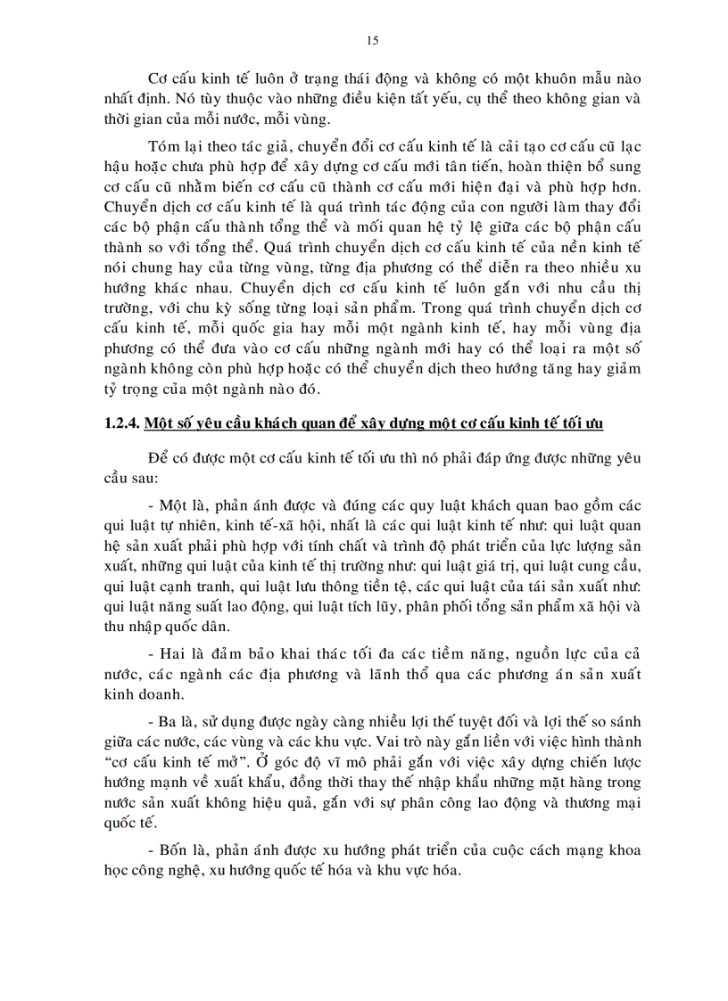 image for page Luận án tiến sỹ Phương pháp chuyển dịch cơ cấu kinh tế ngành tỉnh Trà Vinh đến năm 2015