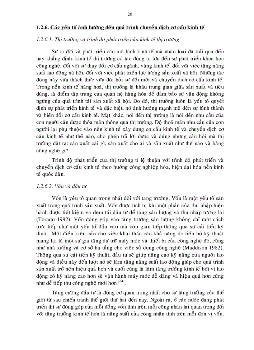 image for page Luận án tiến sỹ Phương pháp chuyển dịch cơ cấu kinh tế ngành tỉnh Trà Vinh đến năm 2015