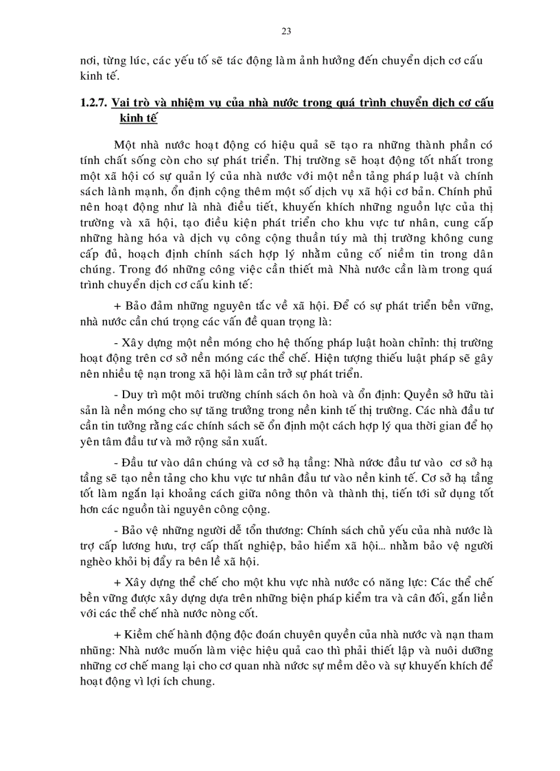 image for page Luận án tiến sỹ Phương pháp chuyển dịch cơ cấu kinh tế ngành tỉnh Trà Vinh đến năm 2015