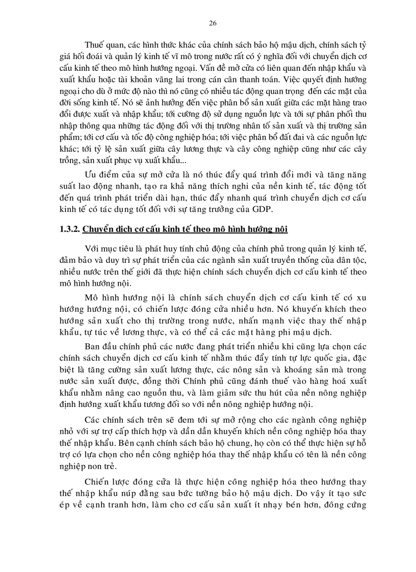 image for page Luận án tiến sỹ Phương pháp chuyển dịch cơ cấu kinh tế ngành tỉnh Trà Vinh đến năm 2015