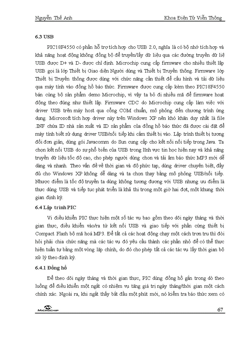 image for page Công Nghệ USB Qua Microchip 18F4550