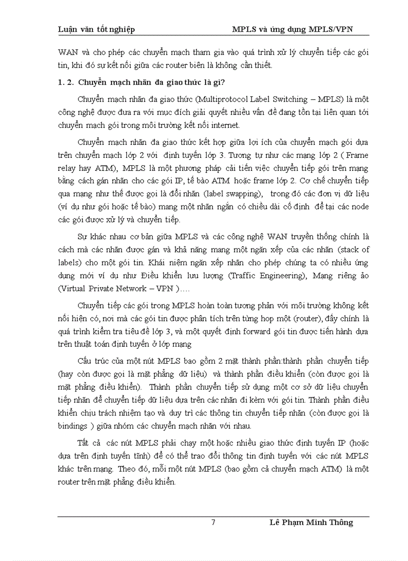 image for page MPLS và ứng dụng MPLS VPN