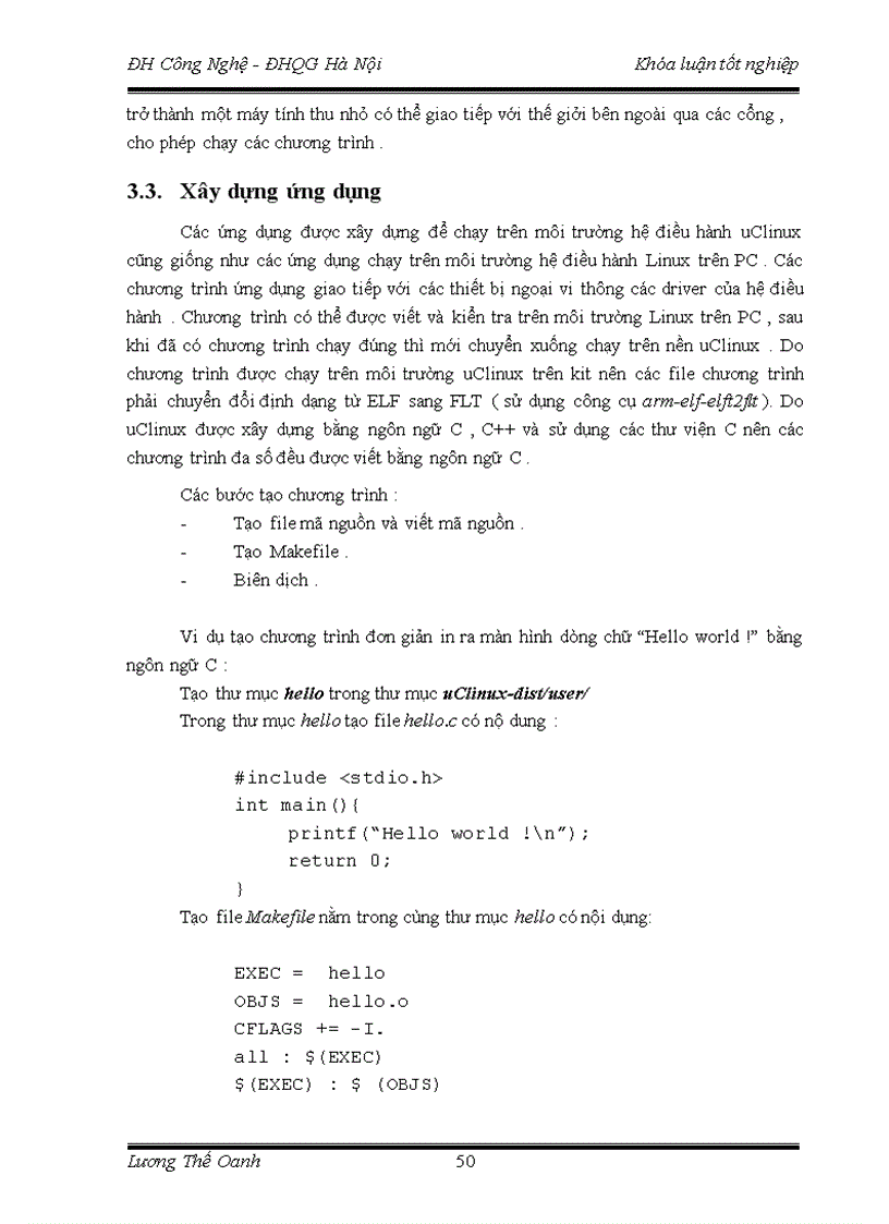 image for page Ứng dụng hệ điều hành mã nguồn mở uClinux