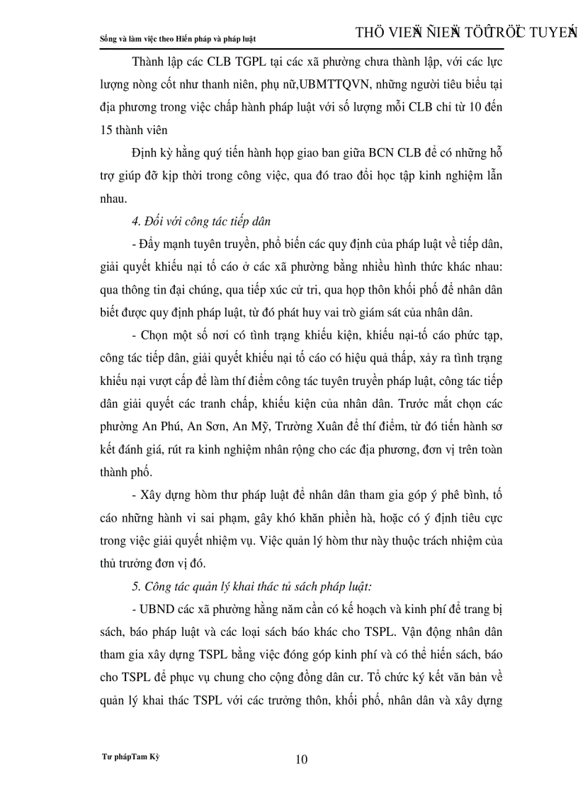 image for page Nâng cao hiệu quả của công tác tuyên truyền phổ biến giáo dục pháp luật giai đoạn 2007 2010 Ban hành kèm theo Quyết định số 01 2007 QĐ UBND ngày 25 01 2007 của Uỷ ban nhân dân thành phố Tam Kỳ