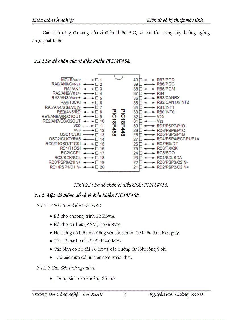 image for page Thu thập dữ liệu nhiệt độ môi trường trên cở sở dùng vi điều khiển PIC18F458