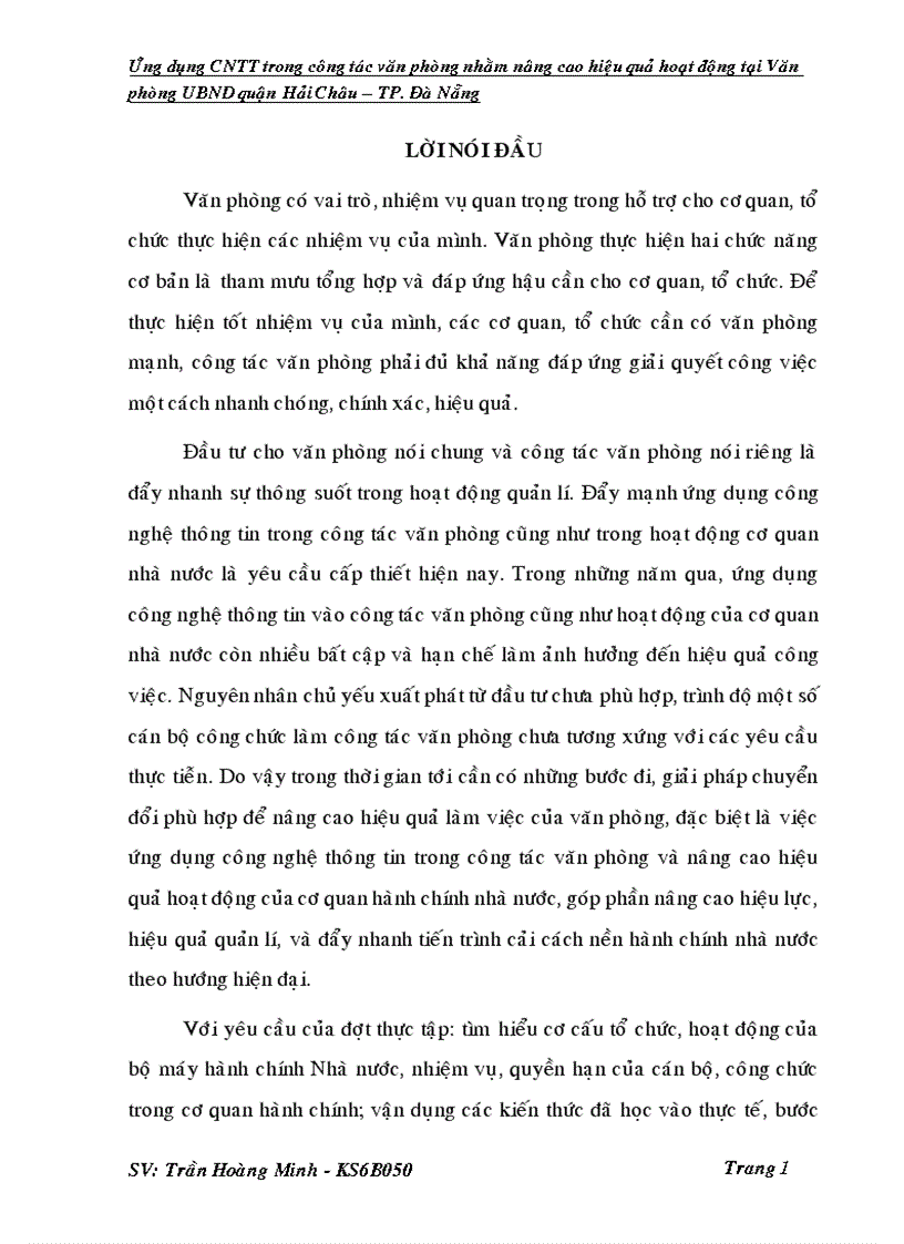 image for page Ứng dụng CNTT trong công tác văn phòng nhằm nâng cao hiệu quả hoạt động tại Văn phòng UBND quận Hải Châu TP Đà Nẵng