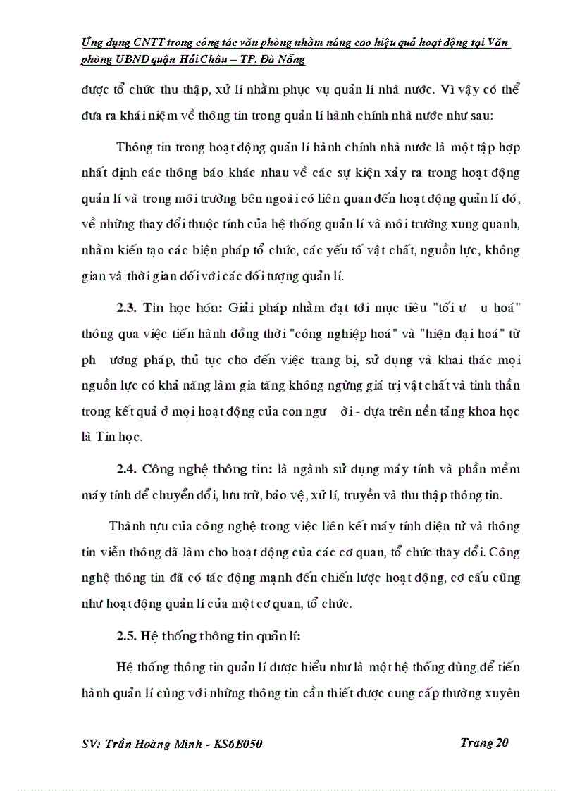 image for page Ứng dụng CNTT trong công tác văn phòng nhằm nâng cao hiệu quả hoạt động tại Văn phòng UBND quận Hải Châu TP Đà Nẵng