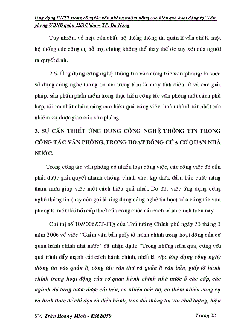 image for page Ứng dụng CNTT trong công tác văn phòng nhằm nâng cao hiệu quả hoạt động tại Văn phòng UBND quận Hải Châu TP Đà Nẵng