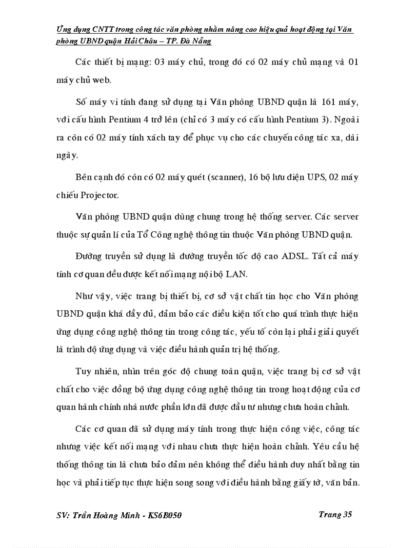 image for page Ứng dụng CNTT trong công tác văn phòng nhằm nâng cao hiệu quả hoạt động tại Văn phòng UBND quận Hải Châu TP Đà Nẵng