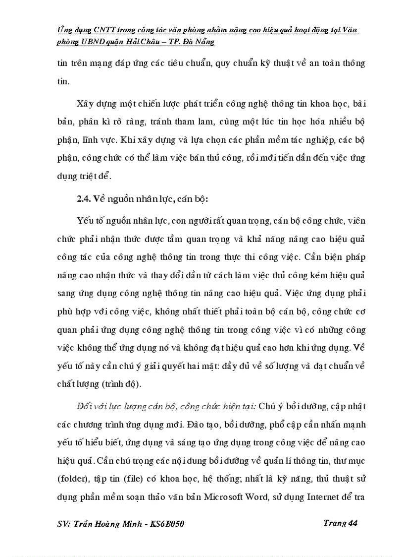 image for page Ứng dụng CNTT trong công tác văn phòng nhằm nâng cao hiệu quả hoạt động tại Văn phòng UBND quận Hải Châu TP Đà Nẵng