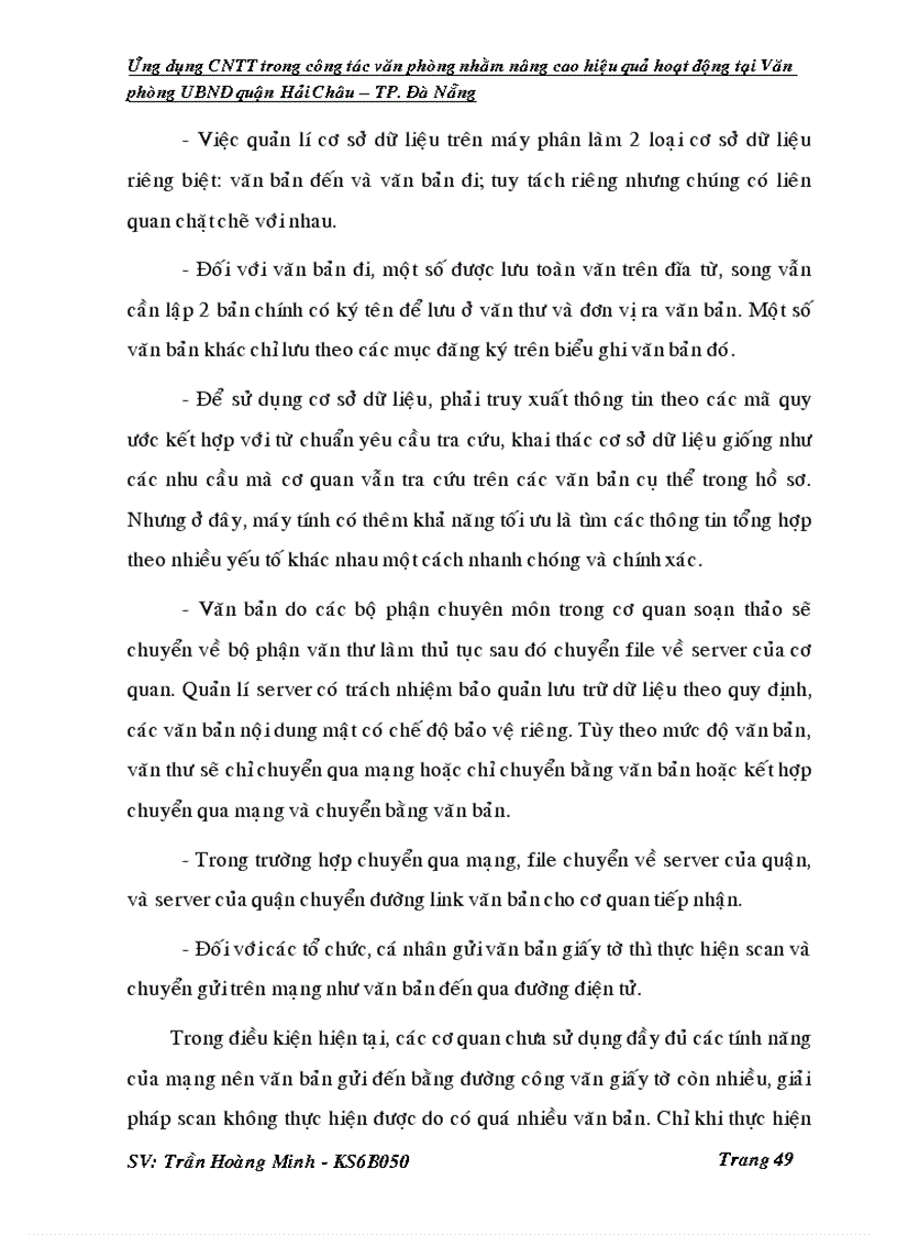 image for page Ứng dụng CNTT trong công tác văn phòng nhằm nâng cao hiệu quả hoạt động tại Văn phòng UBND quận Hải Châu TP Đà Nẵng