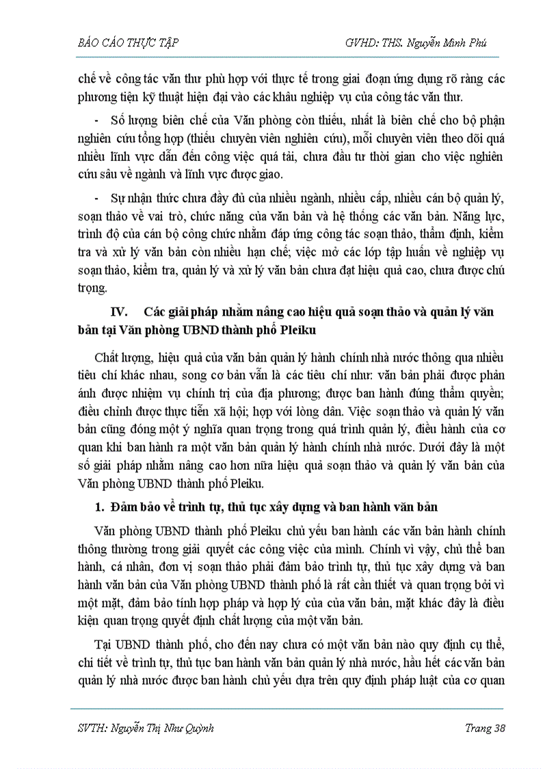 image for page Soạn thảo và quản lý văn bản tại Văn phòng UBND thành phố Pleiku