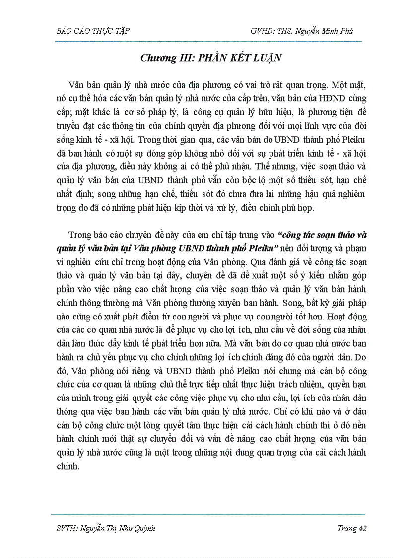 image for page Soạn thảo và quản lý văn bản tại Văn phòng UBND thành phố Pleiku