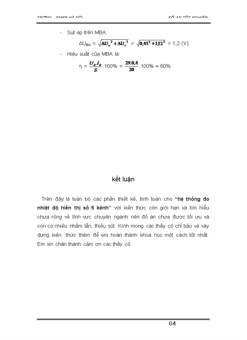 image for page Thiết kế hệ thống đo nhiệt độ chỉ thị số 5 kênh