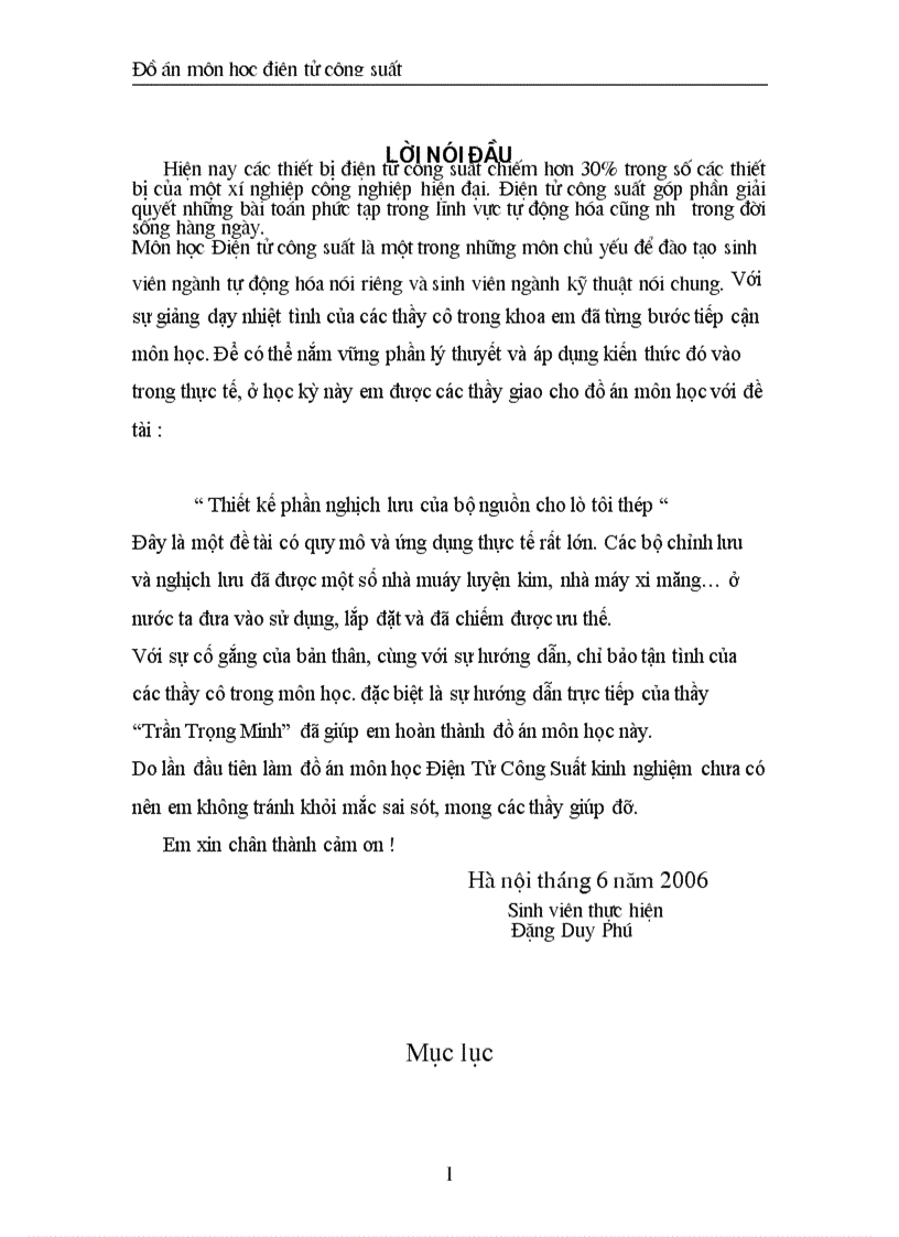 image for page Thiết kế phần nghịch lưu của bộ nguồn cho lò tôi thép