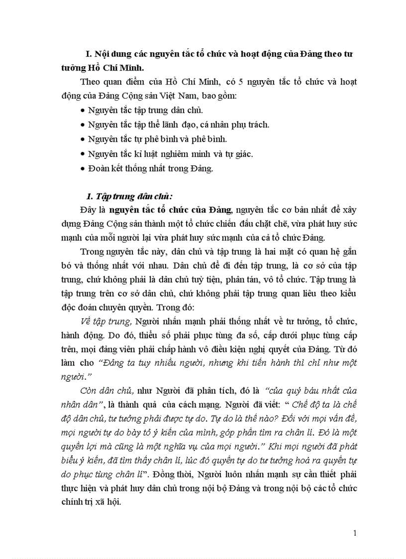 image for page Các nguyên tắc tổ chức và hoạt động của Đảng theo tư tưởng Hồ Chí Minh