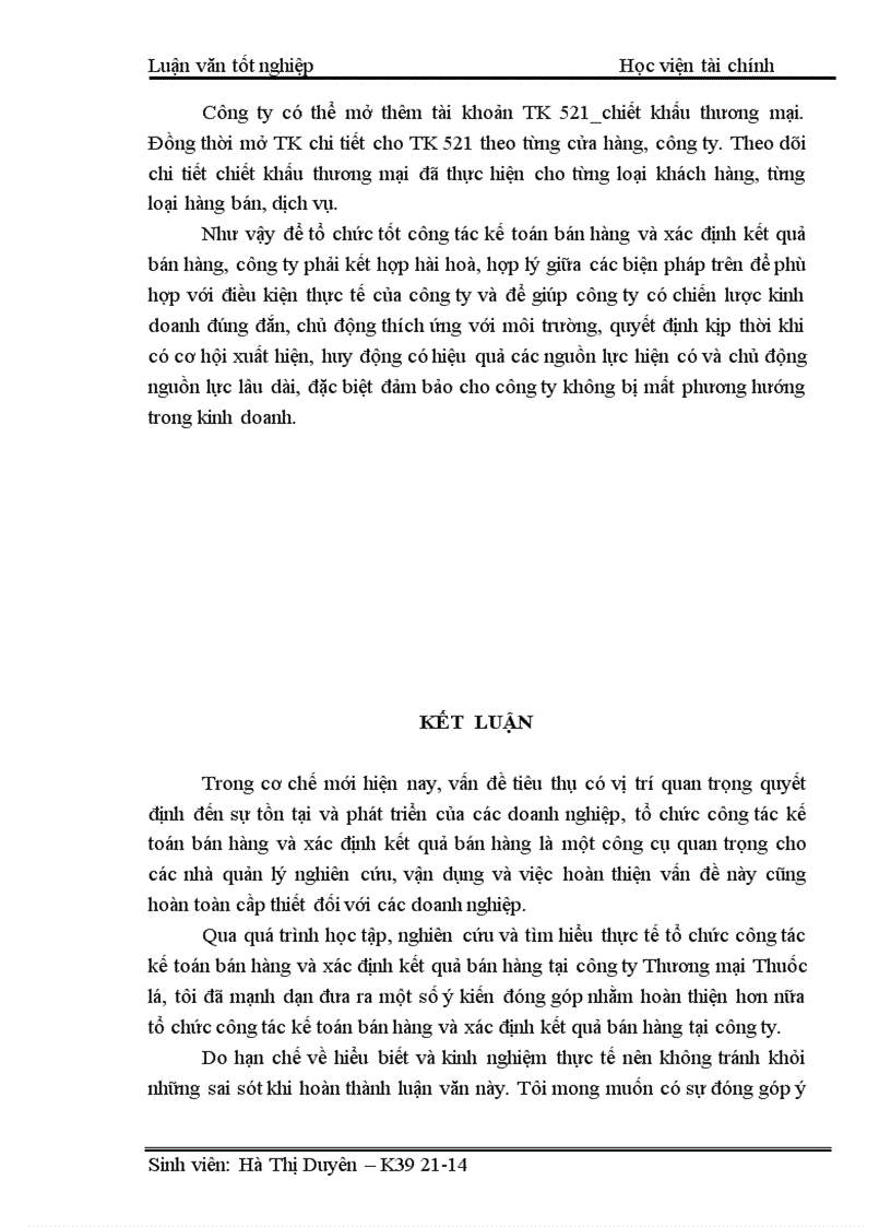 image for page Một số ý kiến nhằm hoàn thiện công tác kế toán bán hàng và xác định kết quả bán hàng ở công ty Thương mại Thuốc lá